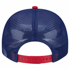 Texas Rangers New Era Banner A-Frame 9FIFTY Trucker Snapback Hat - Cream/Royal Hats