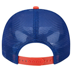 New York Mets New Era Banner A-Frame 9FIFTY Trucker Snapback Hat - Cream/Royal Hats