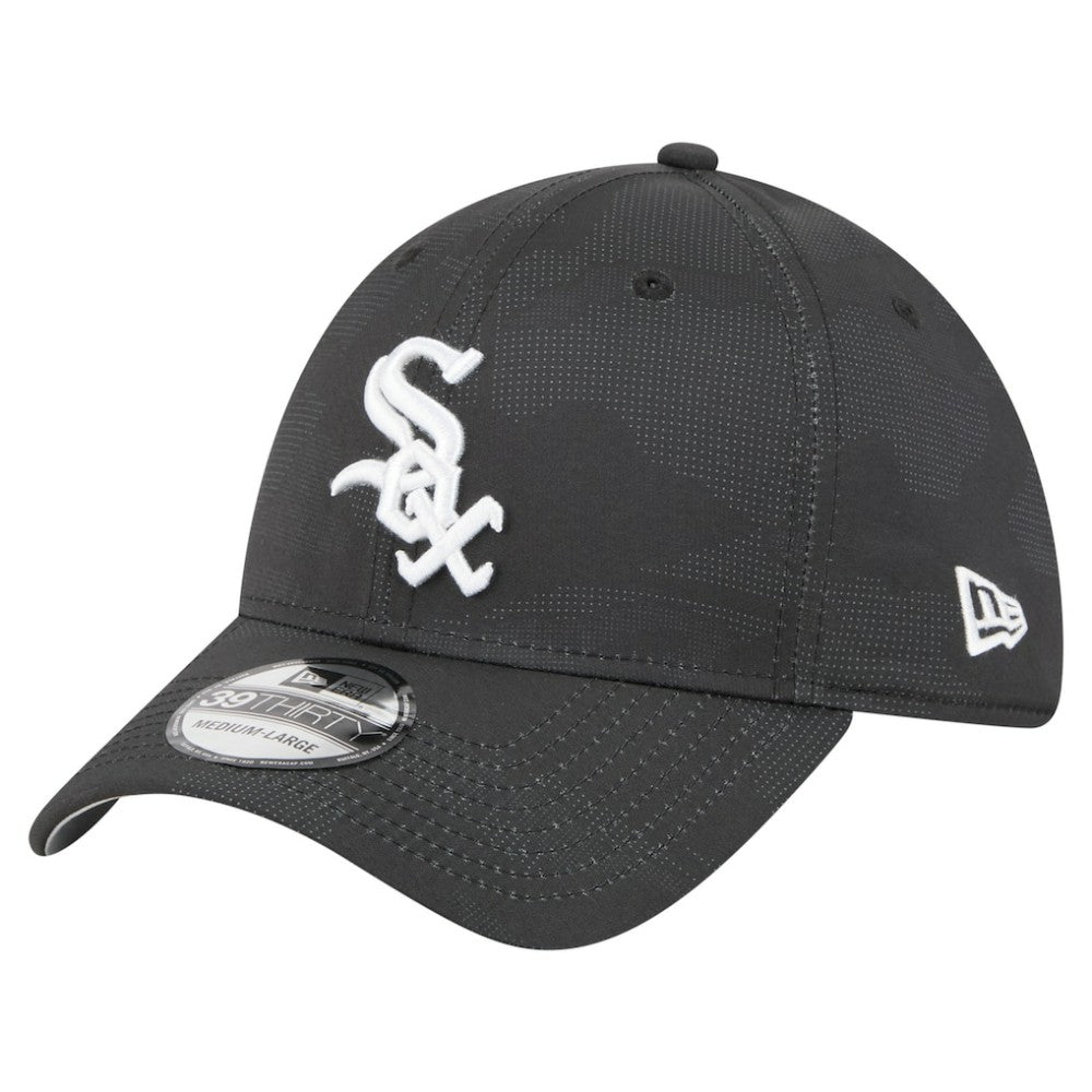 Chicago White Sox New Era Tonal Camo 39THIRTY Flex Hat - Black Hats