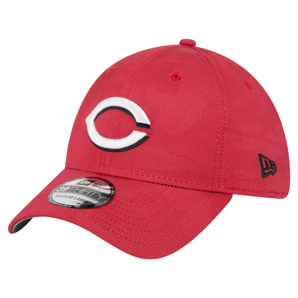 Cincinnati Reds New Era Tonal Camo 39THIRTY Flex Hat - Red Hats