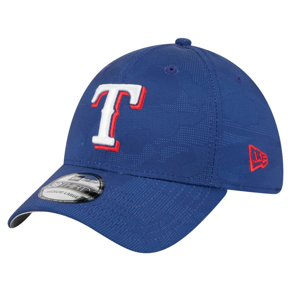 Texas Rangers New Era Tonal Camo 39THIRTY Flex Hat - Royal Hats