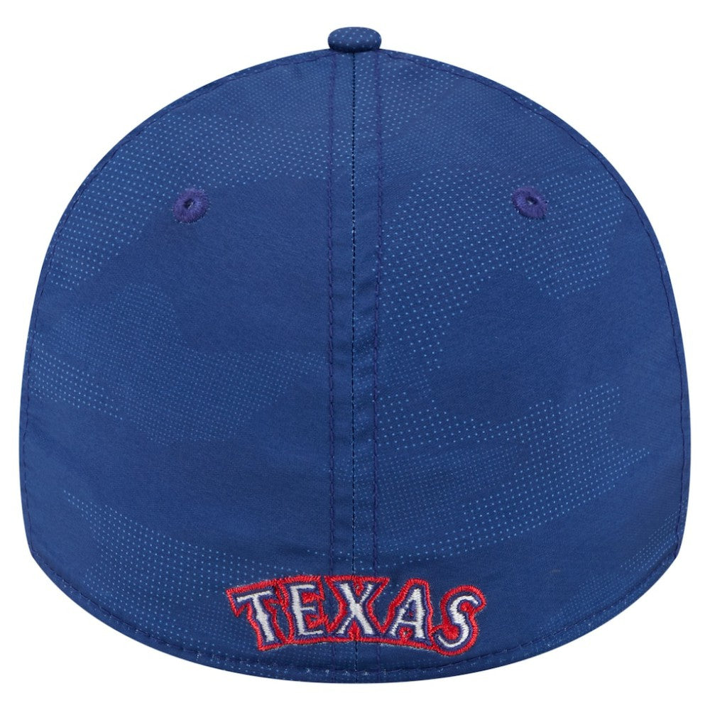 Texas Rangers New Era Tonal Camo 39THIRTY Flex Hat - Royal Hats