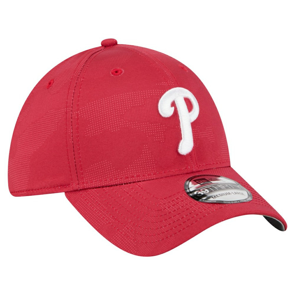 Philadelphia Phillies New Era Tonal Camo 39THIRTY Flex Hat - Red Hats