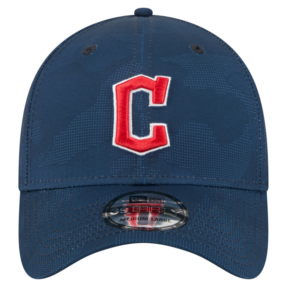 Cleveland Guardians New Era Tonal Camo 39THIRTY Flex Hat - Navy Hats