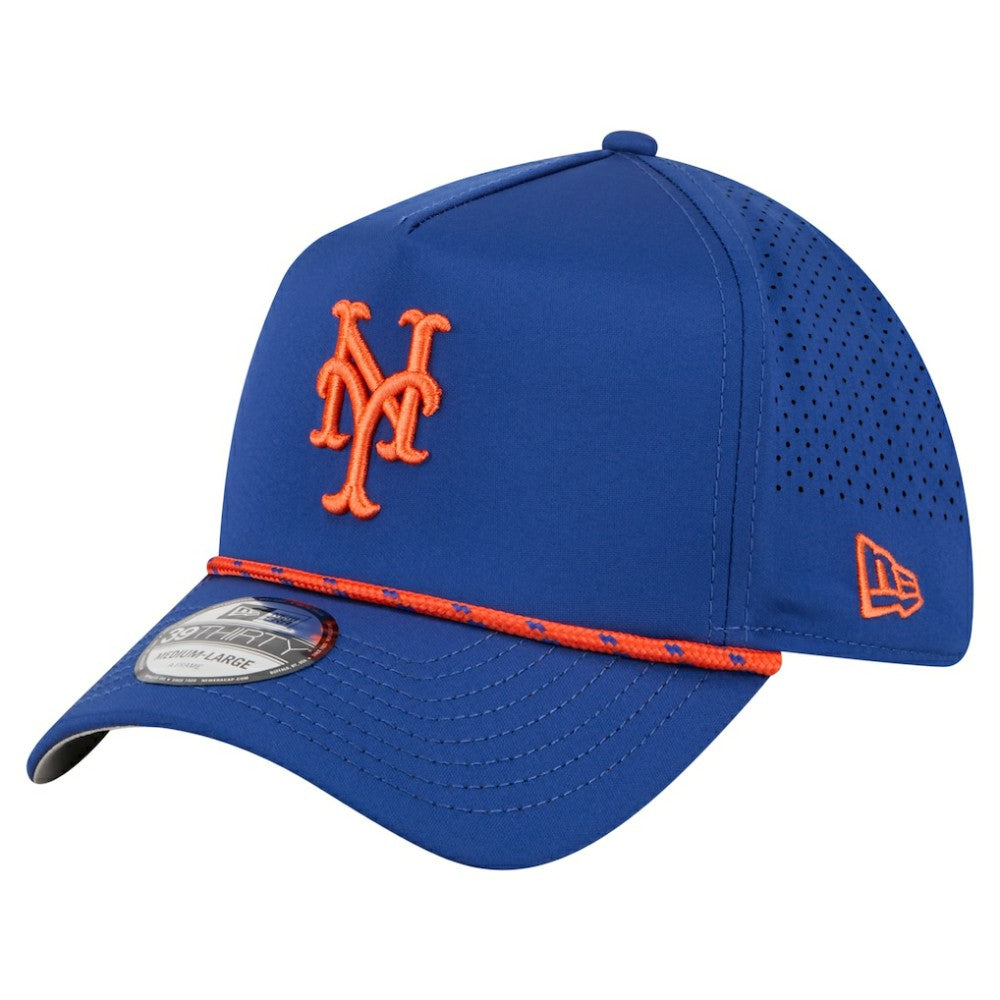 New York Mets New Era 39THIRTY A-Frame Perforated Flex Hat - Royal Hats