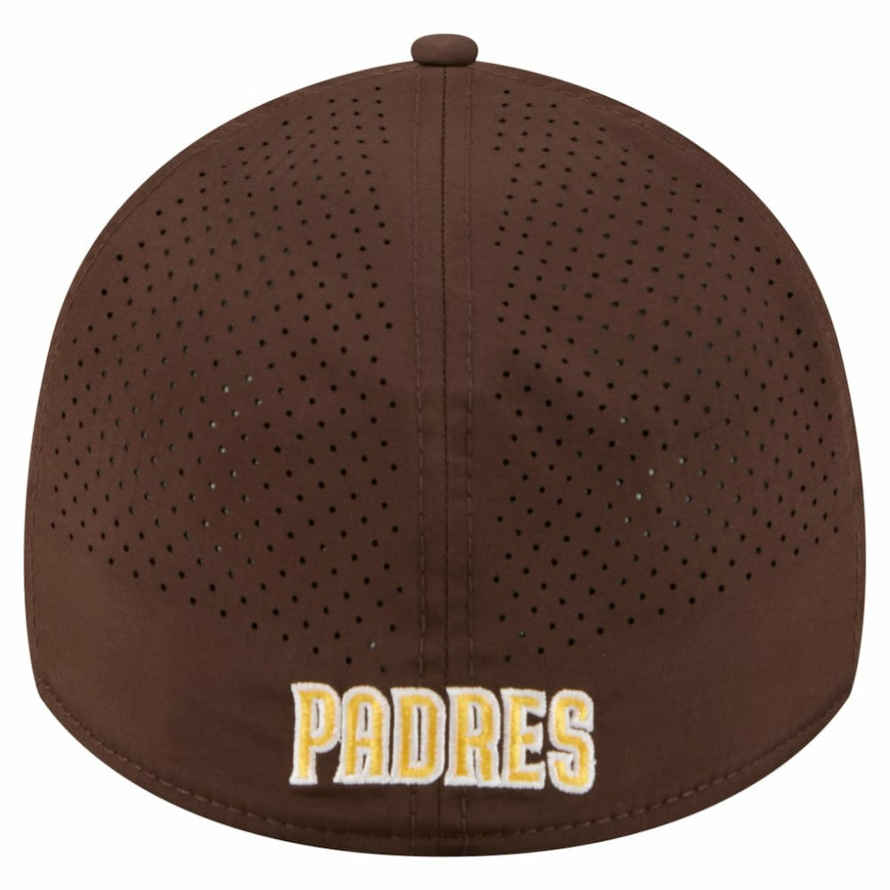 San Diego Padres New Era 39THIRTY A-Frame Perforated Flex Hat - Brown Hats