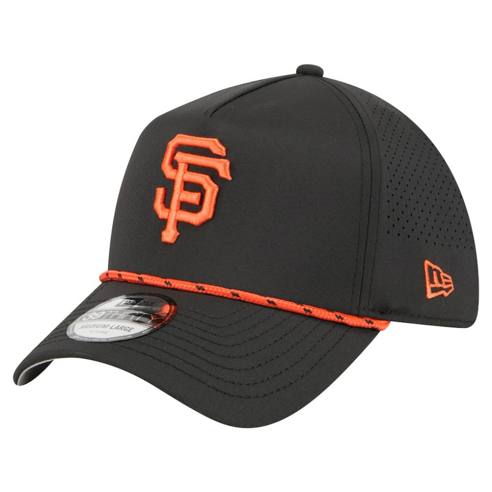 San Francisco Giants New Era 39THIRTY A-Frame Perforated Flex Hat - Black Hats