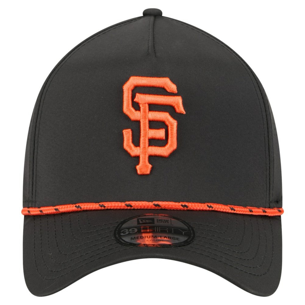 San Francisco Giants New Era 39THIRTY A-Frame Perforated Flex Hat - Black Hats