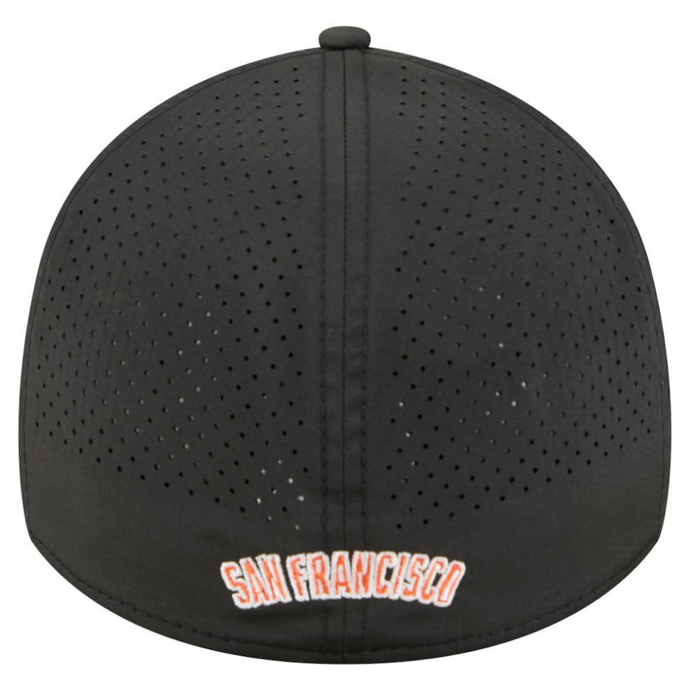 San Francisco Giants New Era 39THIRTY A-Frame Perforated Flex Hat - Black Hats