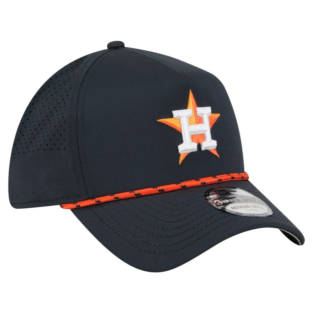 Houston Astros New Era 39THIRTY A-Frame Perforated Flex Hat - Navy Hats