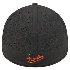 Baltimore Orioles New Era 39THIRTY A-Frame Perforated Flex Hat - Black Hats