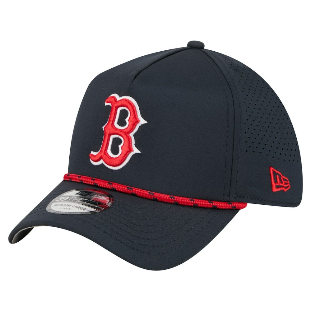 Boston Red Sox New Era 39THIRTY A-Frame Perforated Flex Hat - Navy Hats