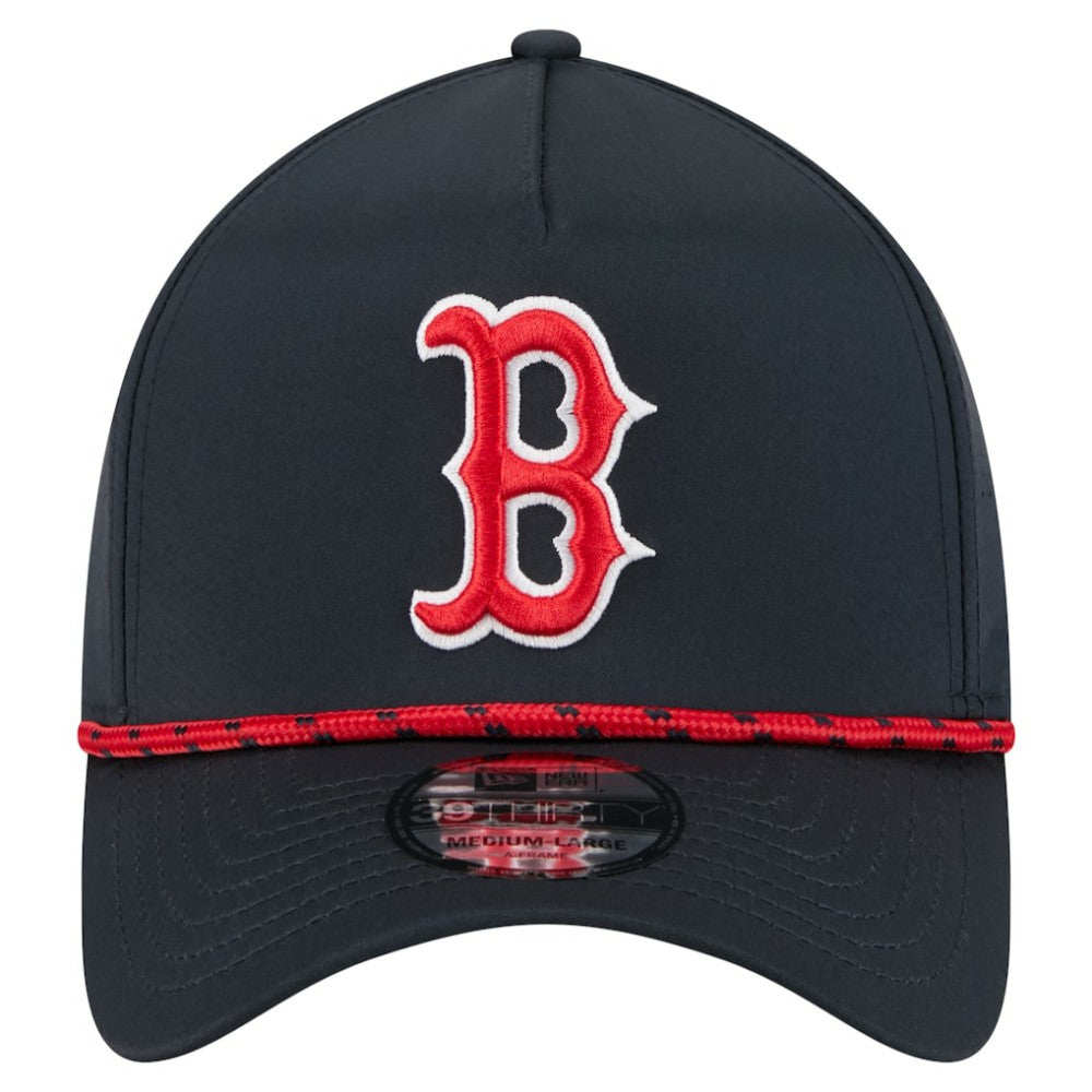 Boston Red Sox New Era 39THIRTY A-Frame Perforated Flex Hat - Navy Hats