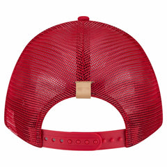 Philadelphia Phillies New Era Text A-Frame Trucker 9FORTY Hat - Stone/Red Hats
