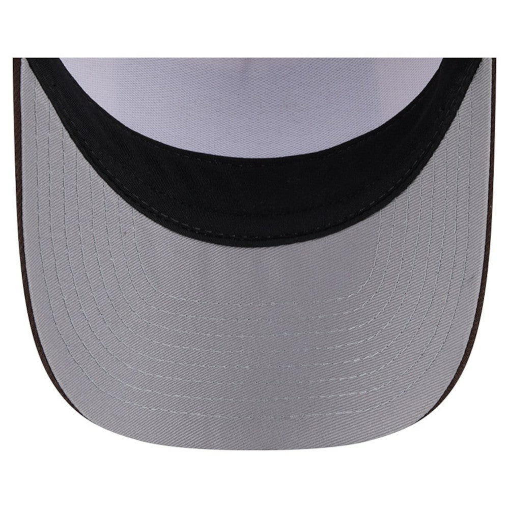 San Diego Padres New Era Text A-Frame Trucker 9FORTY Hat - Stone/Brown Hats