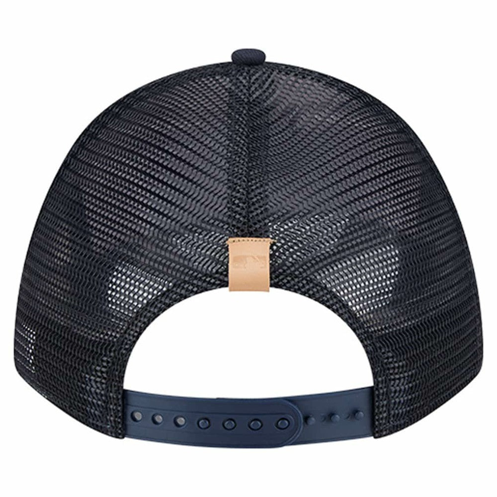 Boston Red Sox New Era Text A-Frame Trucker 9FORTY Hat - Stone/Navy Hats