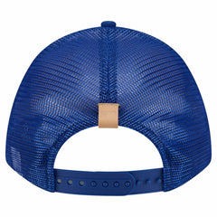 Chicago Cubs New Era Text A-Frame Trucker 9FORTY Hat - Stone/Royal Hats
