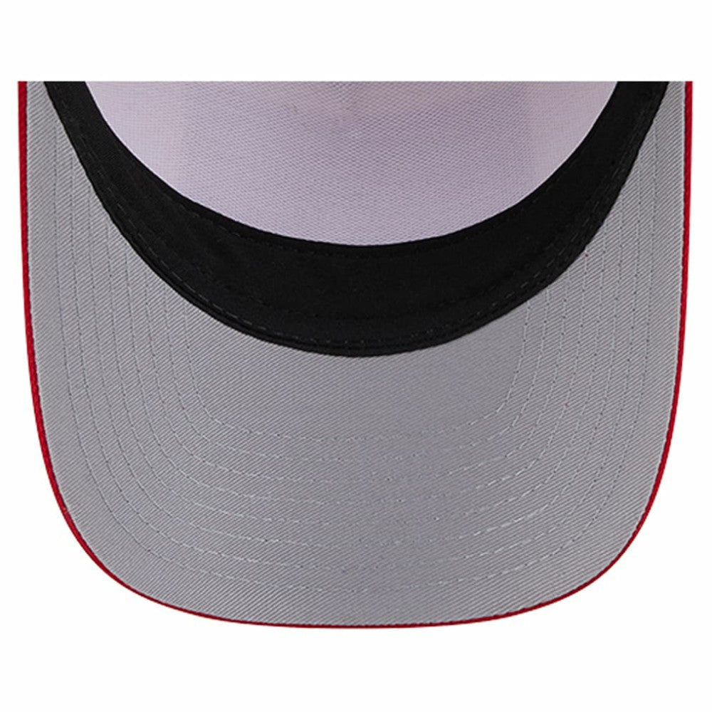 Cincinnati Reds New Era Text A-Frame Trucker 9FORTY Hat - Stone/Red Hats