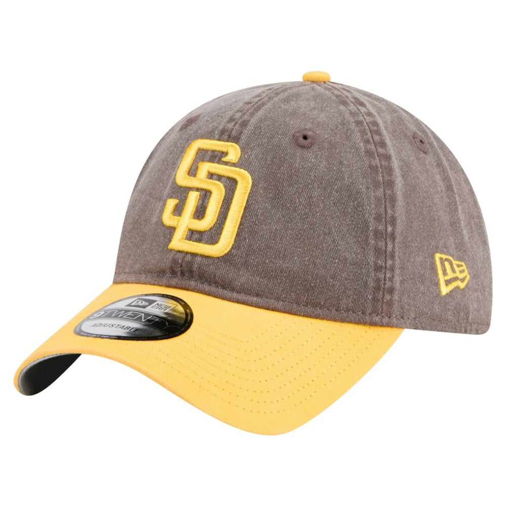 San Diego Padres New Era Select 9TWENTY Adjustable Hat - Brown/Gold Hats