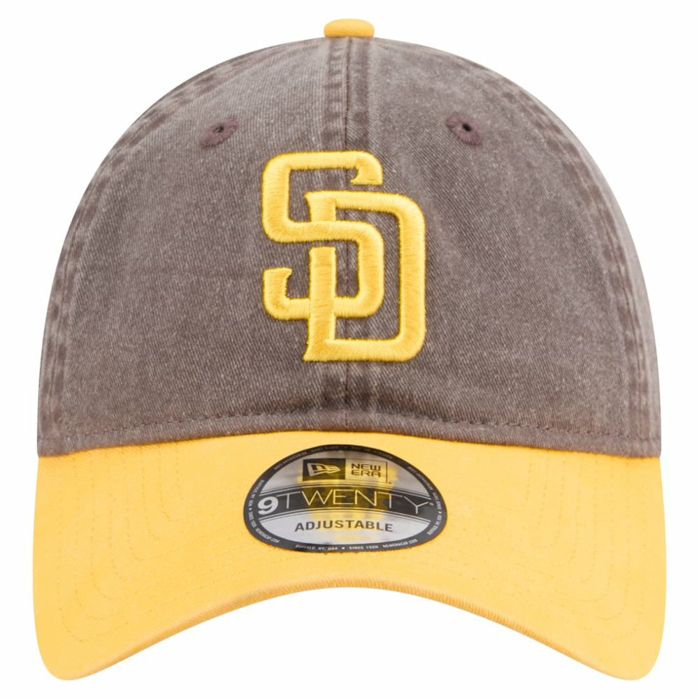 San Diego Padres New Era Select 9TWENTY Adjustable Hat - Brown/Gold Hats