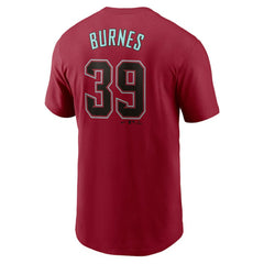 Corbin Burnes Arizona Diamondbacks Nike Fuse Name & Number T-Shirt - Red T-shirts