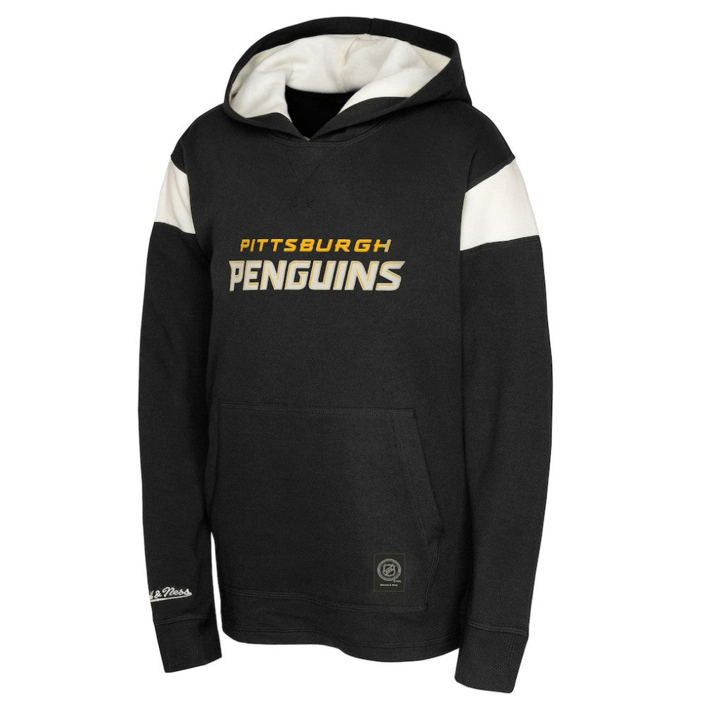 NHL Pittsburgh Penguins Youth Thermal Lightweight Pullover Hoodie - Black
