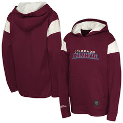 NHL Colorado Avalanche Youth Thermal Lightweight Pullover Hoodie - Burgundy