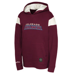 NHL Colorado Avalanche Youth Thermal Lightweight Pullover Hoodie - Burgundy
