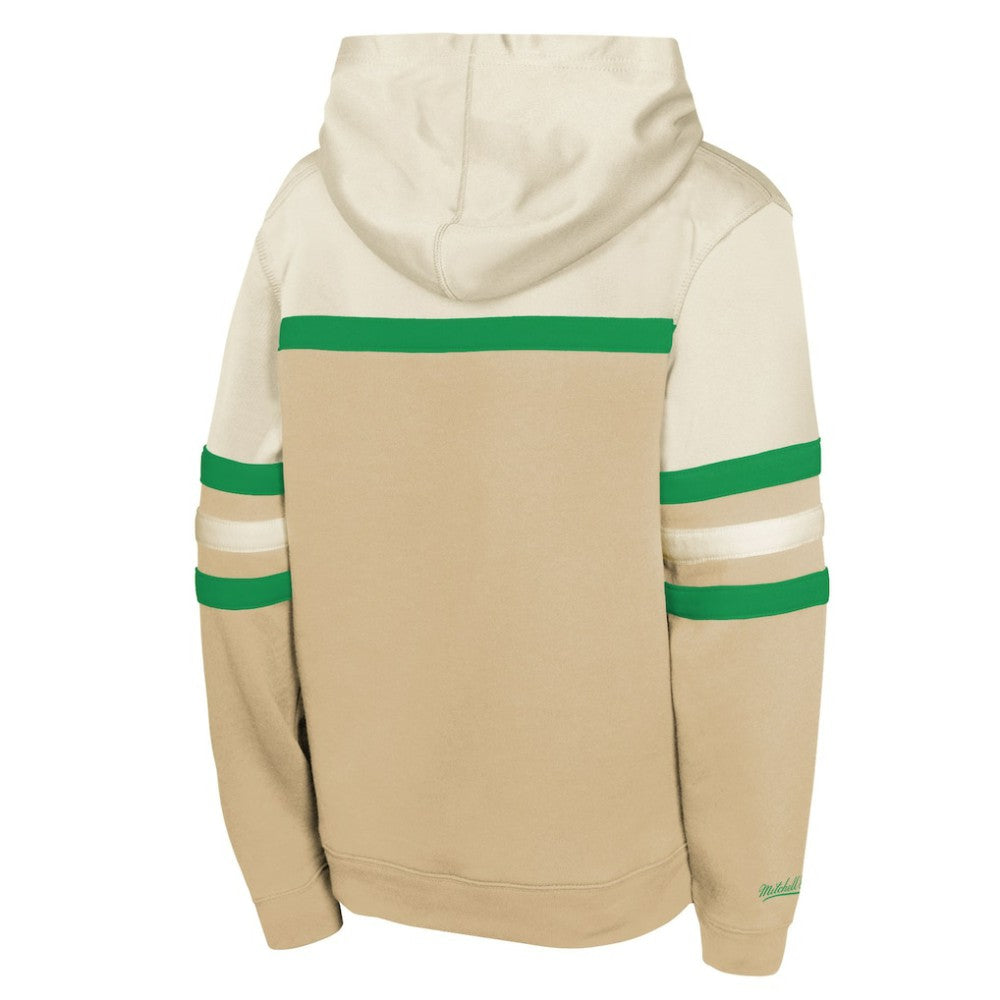 NHL Dallas Stars Mitchell & Ness Youth Head Coach Pullover Hoodie - Tan
