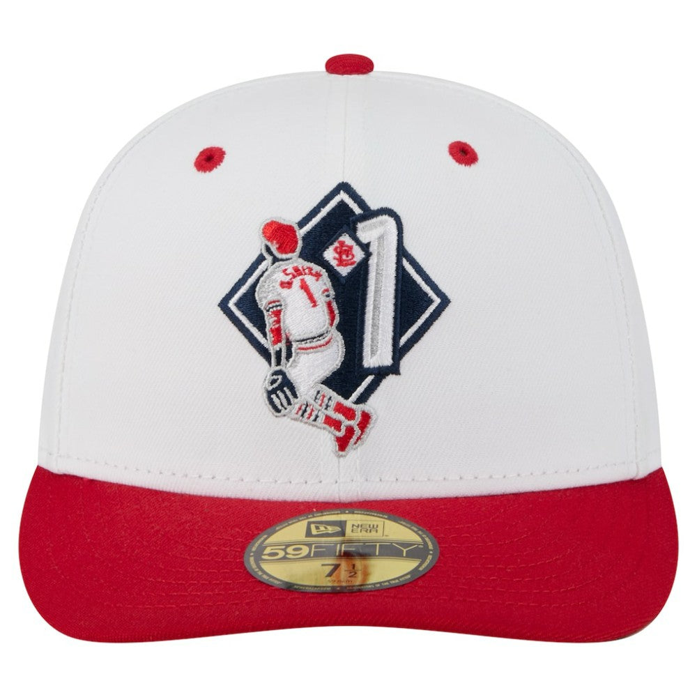 Ozzie Smith St. Louis Cardinals New Era 59FIFTY Fitted Hat - White Hats