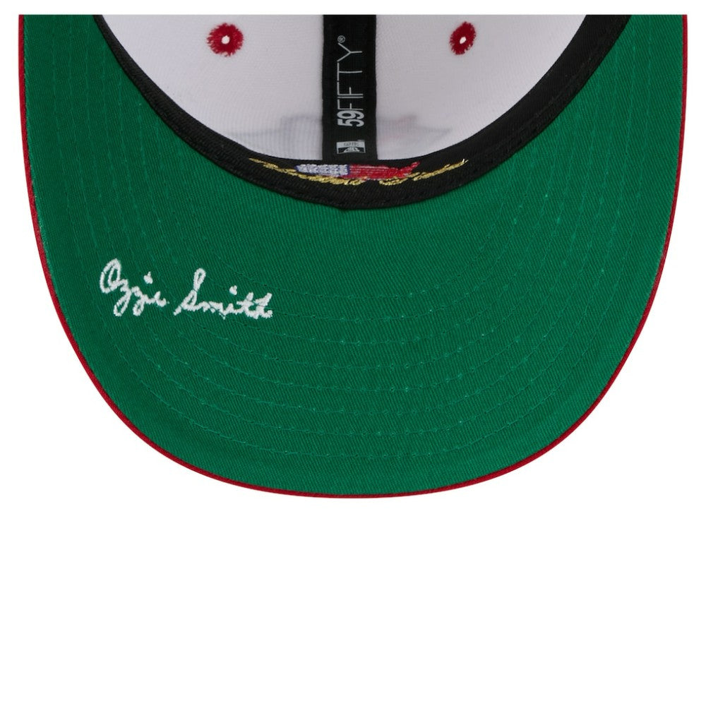 Ozzie Smith St. Louis Cardinals New Era 59FIFTY Fitted Hat - White Hats