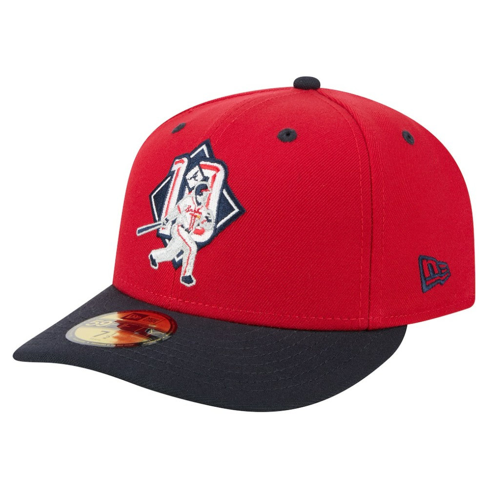 Chipper Jones Atlanta Braves New Era 59FIFTY Fitted Hat - Red Hats