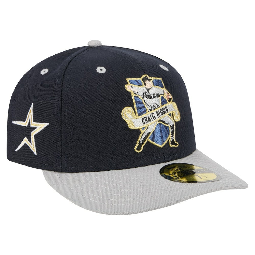 Craig Biggio Houston Astros New Era 59FIFTY Fitted Hat - Navy Hats