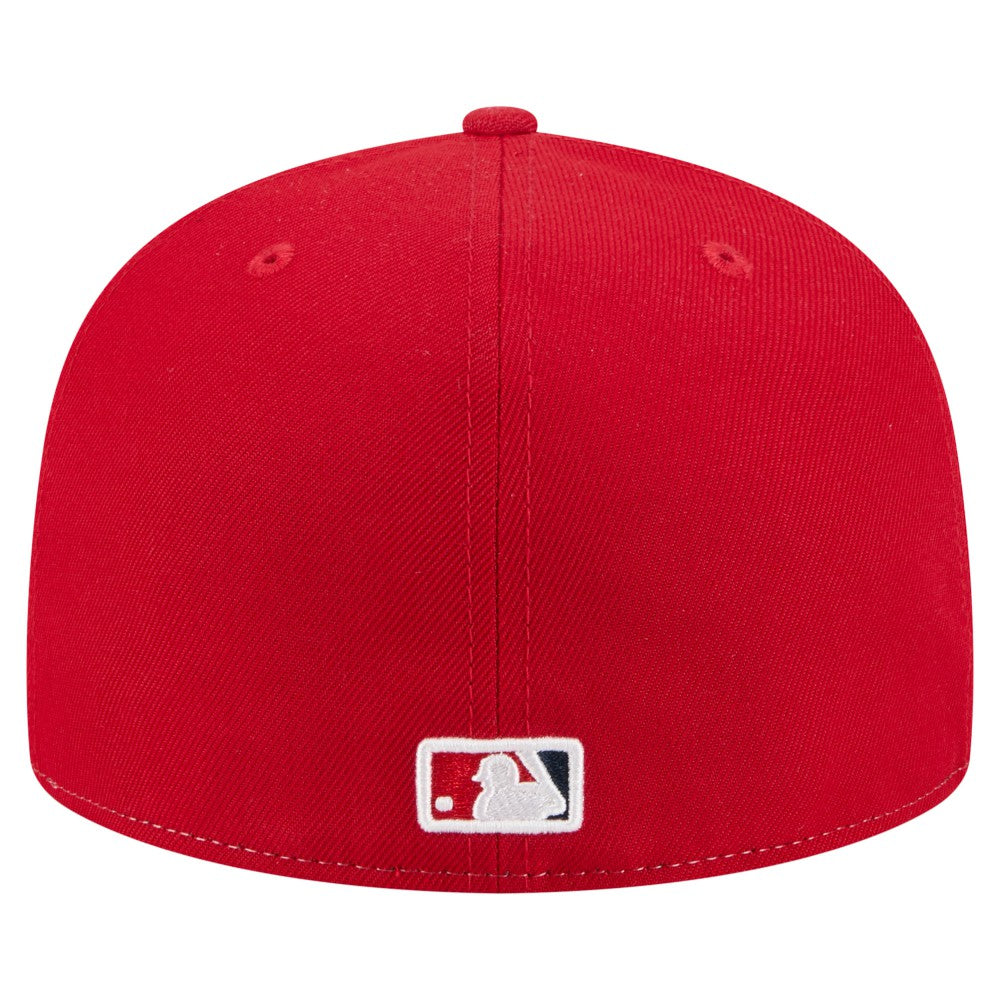 Los Angeles Angels New Era Repeat 59FIFTY Fitted Hat - White/Red Hats