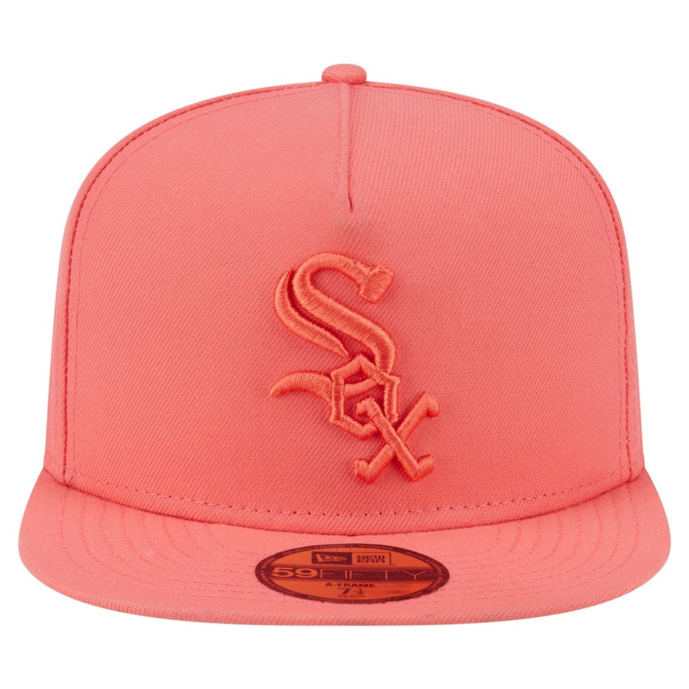 Chicago White Sox New Era Color Pack A-Frame 59FIFTY Fitted Hat - Coral Hats