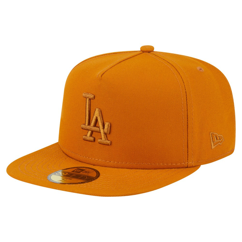 Los Angeles Dodgers New Era Color Pack A-Frame 59FIFTY Fitted Hat - Orange Hats