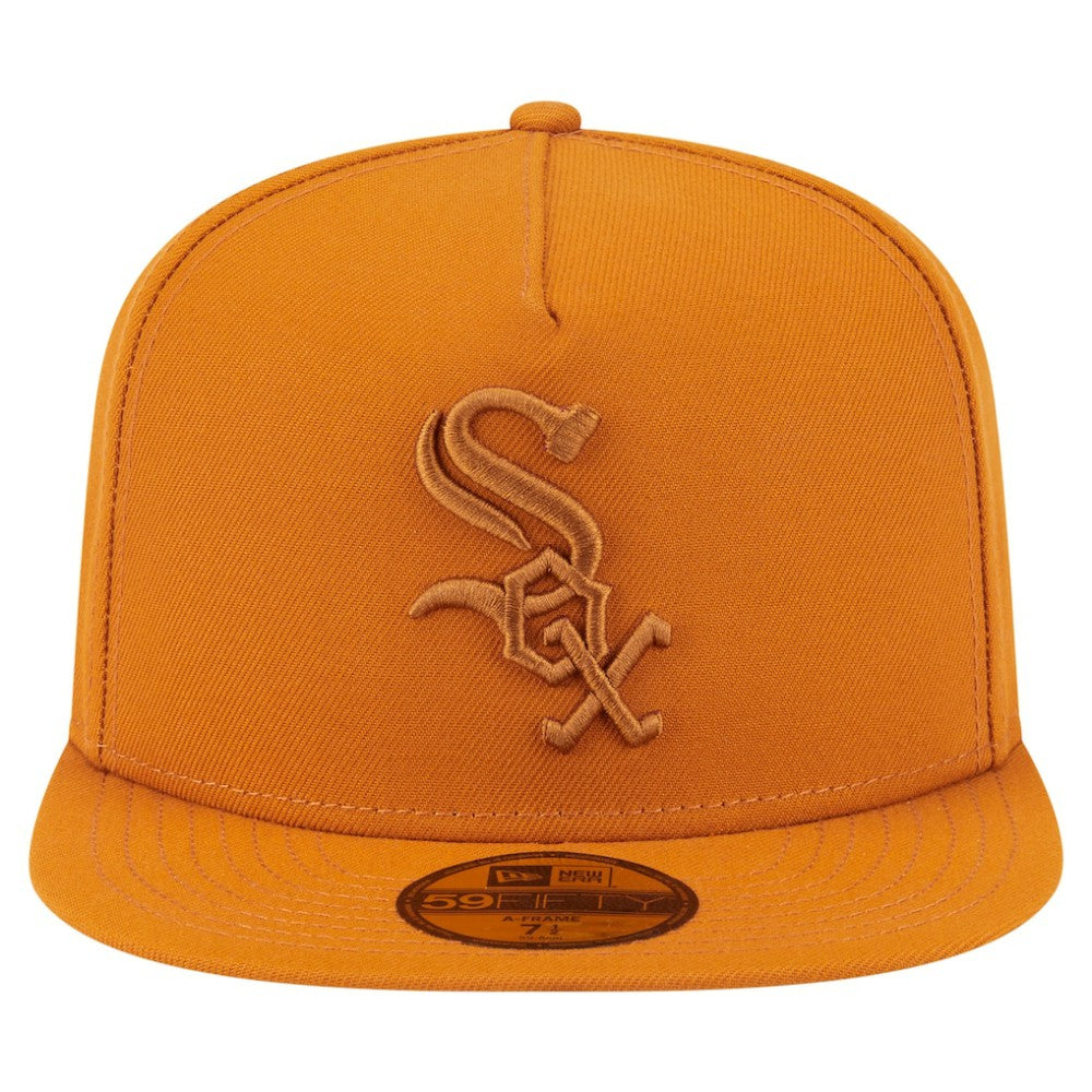 Chicago White Sox New Era Color Pack A-Frame 59FIFTY Fitted Hat - Orange Hats