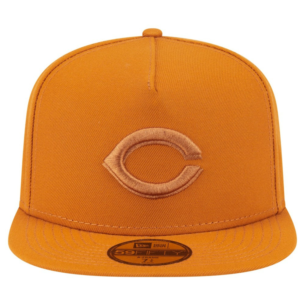 Cincinnati Reds New Era Color Pack A-Frame 59FIFTY Fitted Hat - Orange Hats