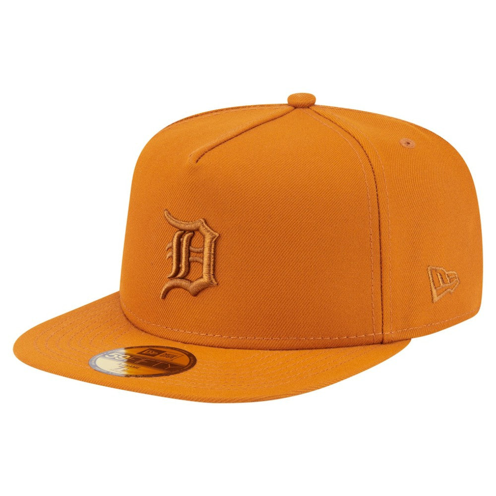 Detroit Tigers New Era Color Pack A-Frame 59FIFTY Fitted Hat - Orange Hats