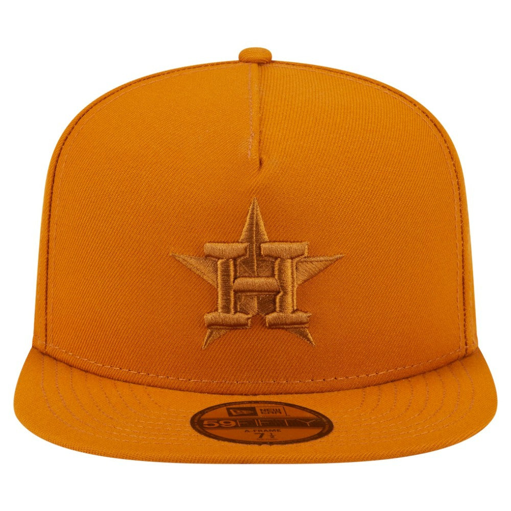 Houston Astros New Era Color Pack A-Frame 59FIFTY Fitted Hat - Orange Hats