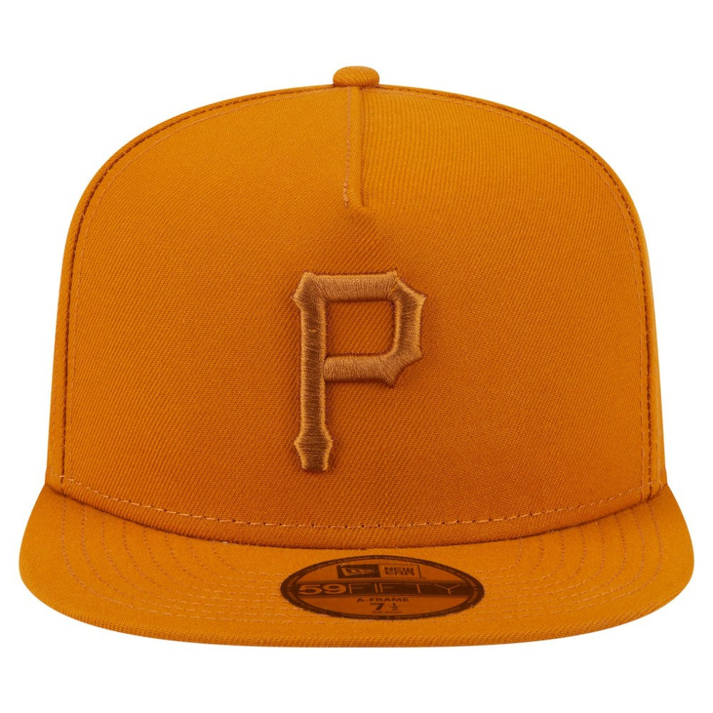 Pittsburgh Pirates New Era Color Pack A-Frame 59FIFTY Fitted Hat - Orange Hats