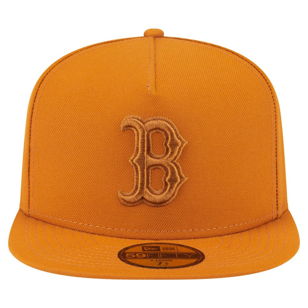 Boston Red Sox New Era Color Pack A-Frame 59FIFTY Fitted Hat - Orange Hats
