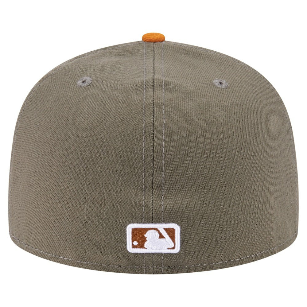 Chicago Cubs New Era Two-Tone Color Pack A-Frame 59FIFTY Fitted Hat - Olive/Orange Hats