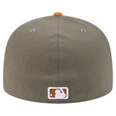 Cincinnati Reds New Era Two-Tone Color Pack A-Frame 59FIFTY Fitted Hat - Olive/Orange Hats
