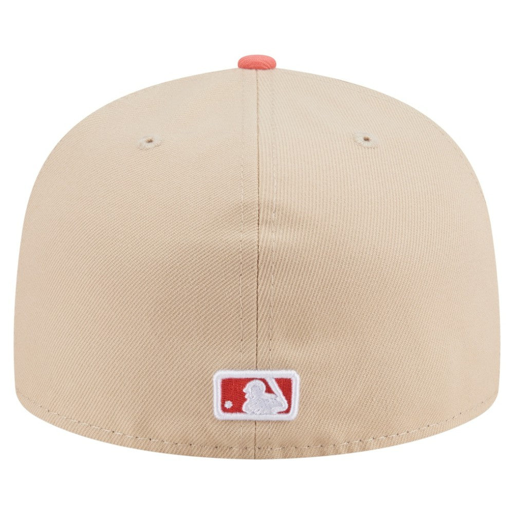 San Francisco Giants New Era Two-Tone Color Pack A-Frame 59FIFTY Fitted Hat - Light Beige/Coral Hats