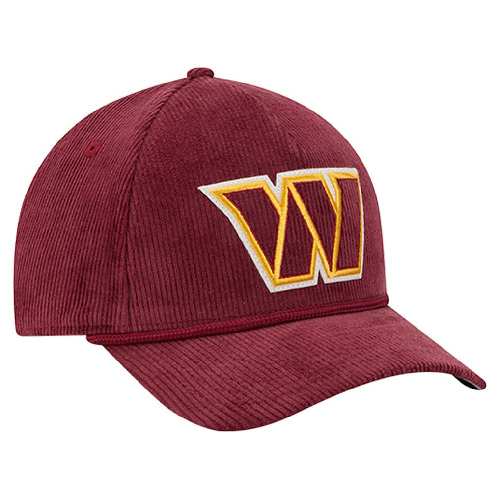 Washington Commanders New Era Cord Corduroy 9FORTY A-Frame Adjustable Hat Burgundy