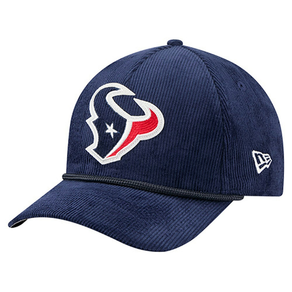 Houston Texans New Era Cord Corduroy 9FORTY A-Frame Adjustable Hat Navy