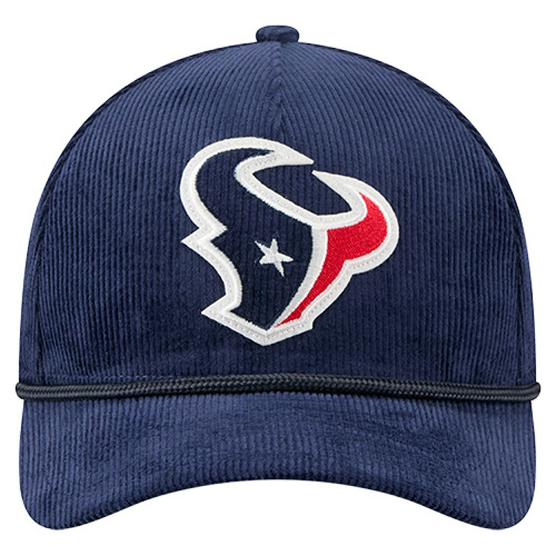 Houston Texans New Era Cord Corduroy 9FORTY A-Frame Adjustable Hat Navy