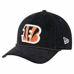Cincinnati Bengals New Era Cord Corduroy 9FORTY A-Frame Adjustable Hat Black
