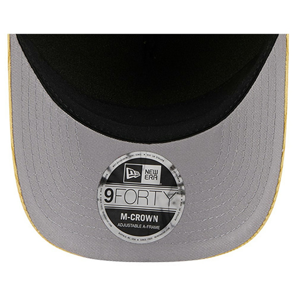 Green Bay Packers New Era Cord Corduroy 9FORTY A-Frame Adjustable Hat Gold